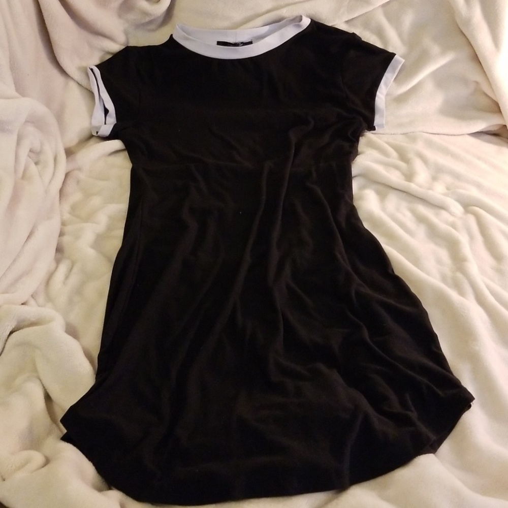 Black t-shirt dress